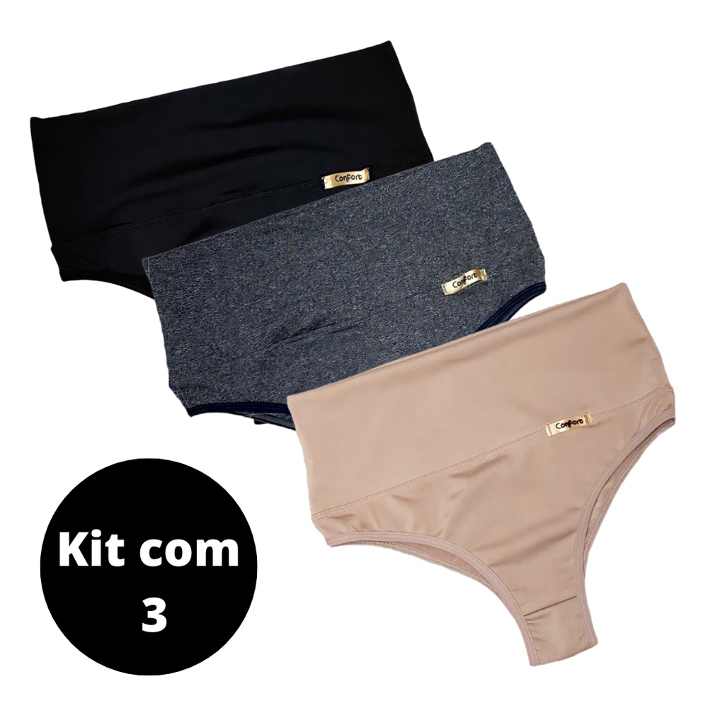 KIT 3 Calcinha cinta pala compressão pós parto prende barriga suplex cós – Vale a pena? Analise 2026